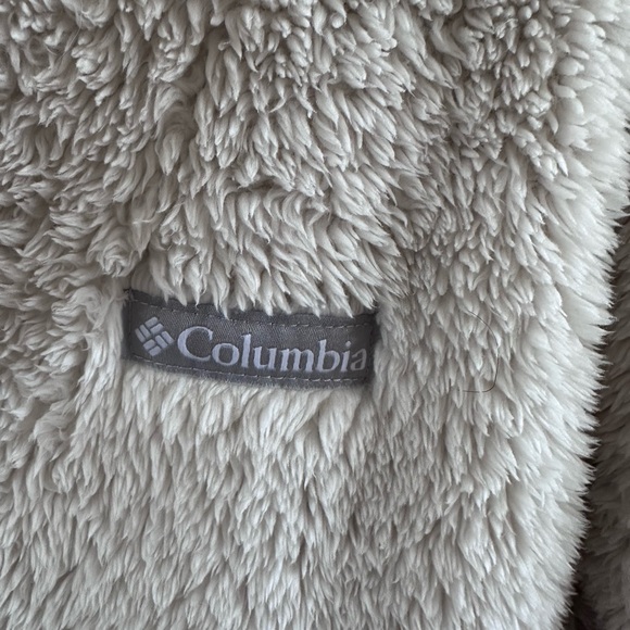 Columbia Women's Fleece Jacket - Cream and Brown - Picture 4 of 4